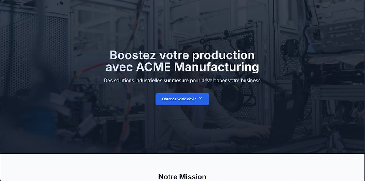 ACME Manufacturing - Aperçu